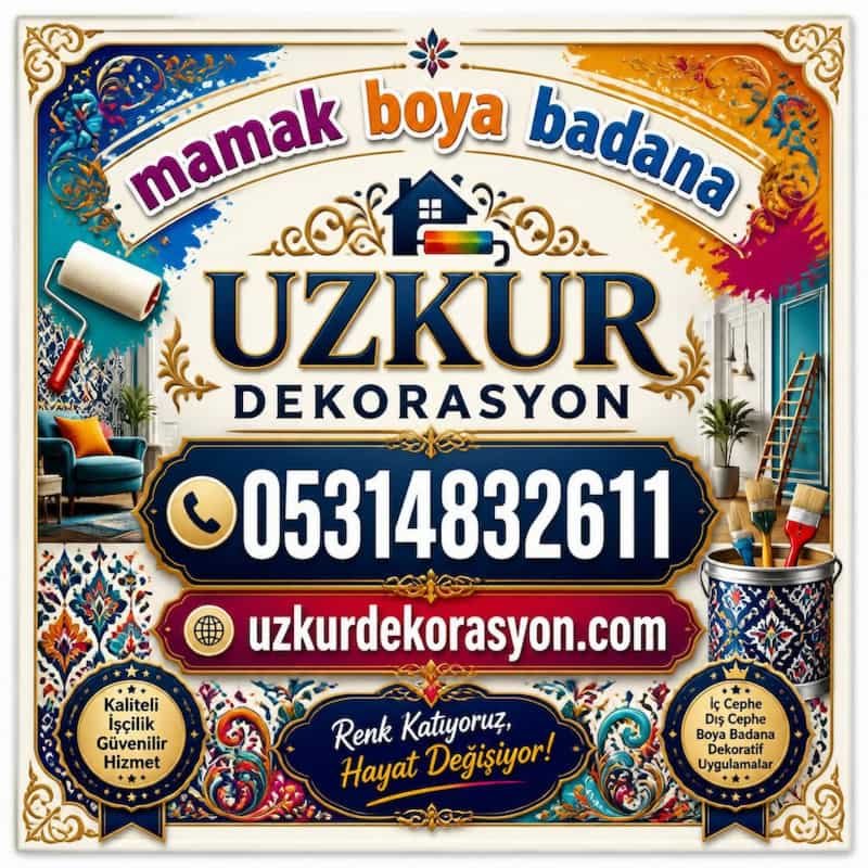 Mamak boya badana hizmeti ile ev, daire, villa, ofis ve iş yerlerinde profesyonel iç cephe ve tavan boyama uygulaması