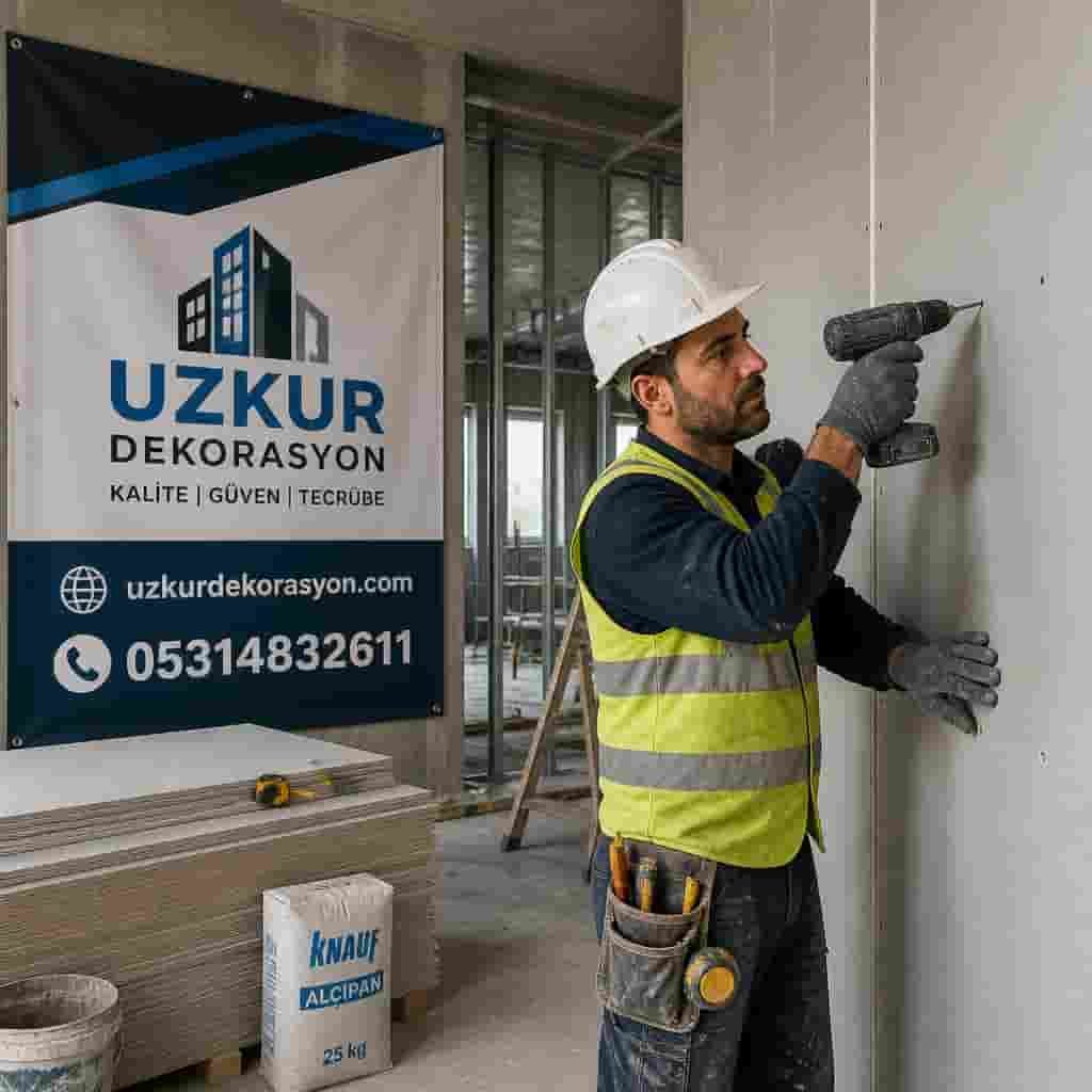 Ankara alçıpan uygulama hizmeti ile ev, daire, ofis ve iş yerlerinde profesyonel alçıpan duvar, tavan ve bölme sistemleri